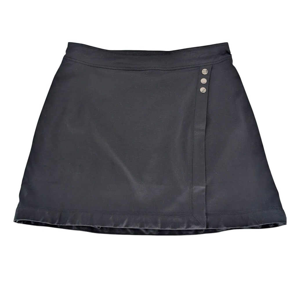 Tail Golf Skort Womens 6 Black Side Snap Athletic Tennis Skirt Athleisure Prep